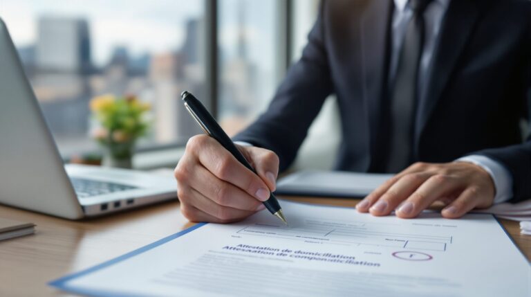 attestation de domiciliation entreprise